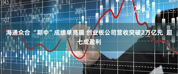 海通众合 “期中”成绩单亮眼 创业板公司营收突破2万亿元  超七成盈利