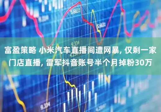 富盈策略 小米汽车直播间遭网暴, 仅剩一家门店直播, 雷军抖音账号半个月掉粉30万