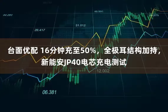 台面优配 16分钟充至50%,全极耳结构加持,新能安JP40电芯充电测试