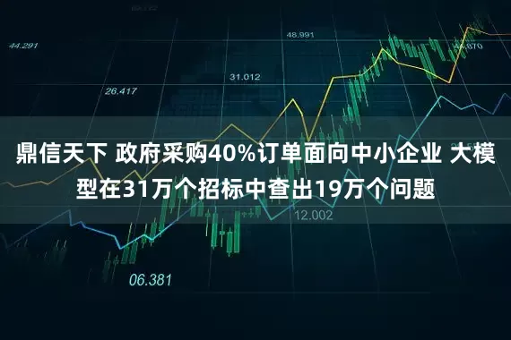 鼎信天下 政府采购40%订单面向中小企业 大模型在31万个招标中查出19万个问题