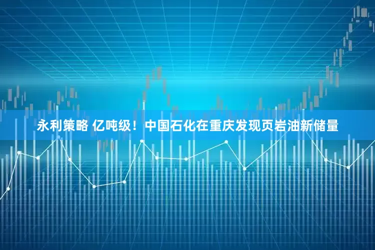 永利策略 亿吨级！中国石化在重庆发现页岩油新储量